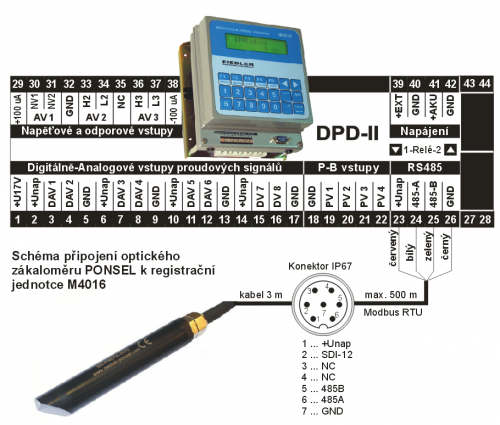 Připoojení NTU senzoru k M4016